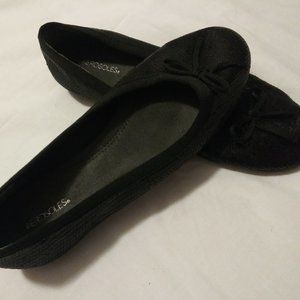Aerosoles Black Sequin Flats